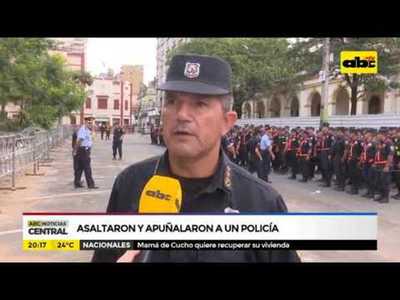 Asaltaron y apuñalaron a un policía - Tv - ABC Color
