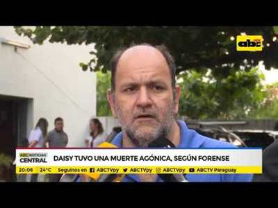 Daisy tuvo una muerte agónica, según forense - Tv - ABC Color