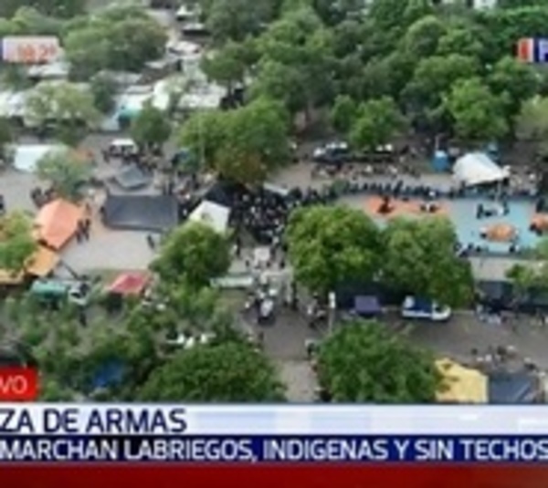 Centenares de labriegos pretenden marchar por calles del microcentro - Paraguay.com