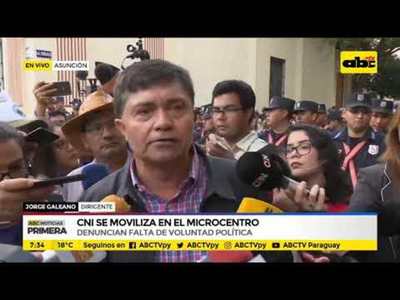 CNI se moviliza en el microcentro - Tv - ABC Color