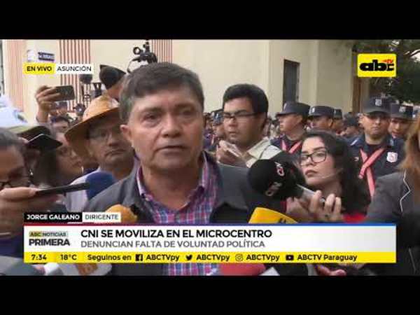 CNI se moviliza en el microcentro - Tv - ABC Color