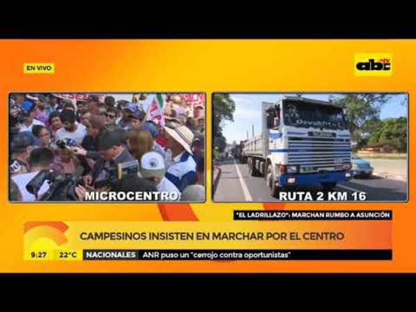 El Ladrillazo: Marchan rumbo a Asunción - Tv - ABC Color