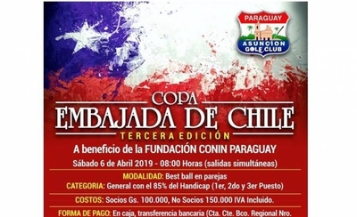 HOY / Benéfica "Copa Embajada de Chile" abre su temporada 2019