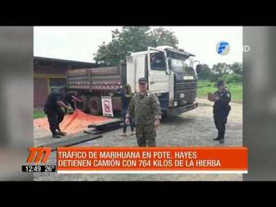 Incautan más de 700 kilos de marihuana en Presidente Hayes