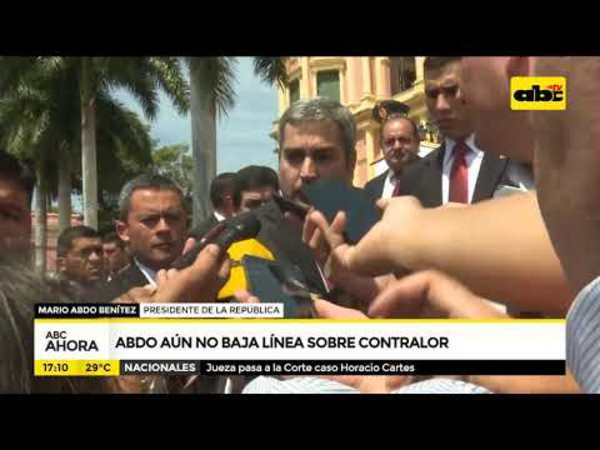 Abdo aún no baja linea sobre contralor - Tv - ABC Color