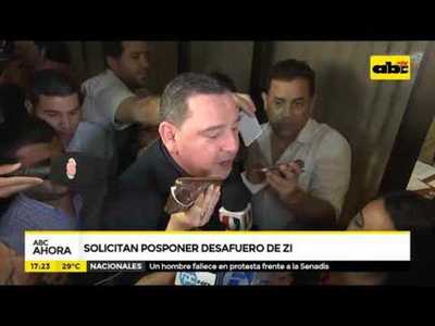 Solicitan posponer desafuero de Zacarías Irún - Tv - ABC Color