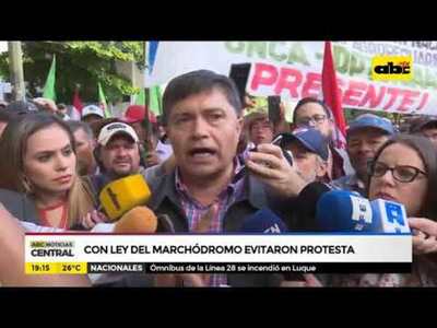 Con ley del marchódromo evitaron protesta - Tv - ABC Color