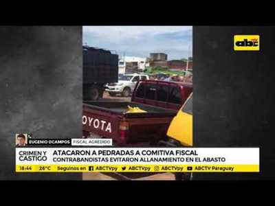 Atacaron a pedradas comitiva fiscal - Tv - ABC Color