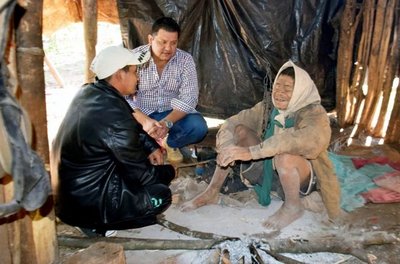 Indígenas mbya guaraní dicen que pasan hambre - Edicion Impresa - ABC Color