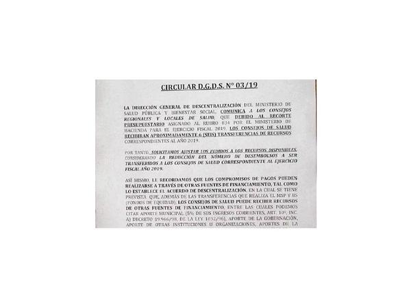 MSP recorta transferencias para los Consejos de Salud