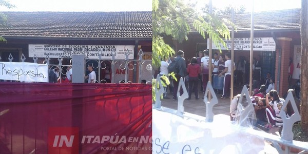 NATALIO: ESTUDIANTES PRESIONAN AL MEC POR RUBROS.