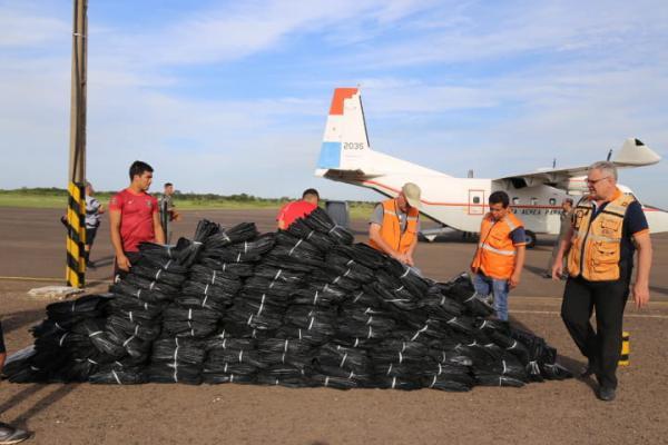 Más insumos de ayuda humanitaria para afectados llegaron a Concepción - ADN Paraguayo