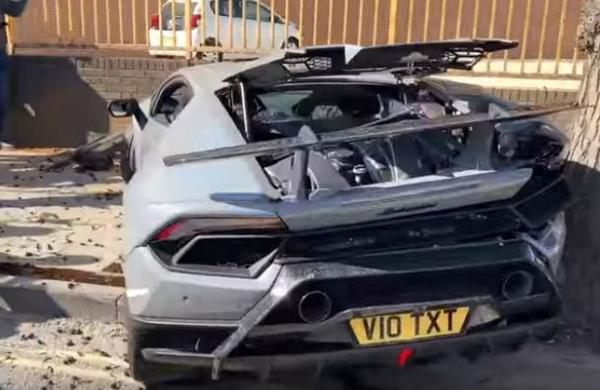 Hizo el ridículo al destrozar un Lamborghini de 300 mil dólares en 10 segundos - C9N