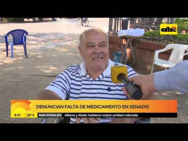 Denuncian falta de medicamentos en Sinadis - Tv - ABC Color
