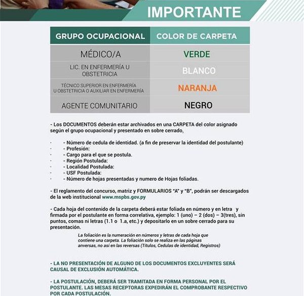 Llaman a concurso para cubrir 877 vacancias en Salud