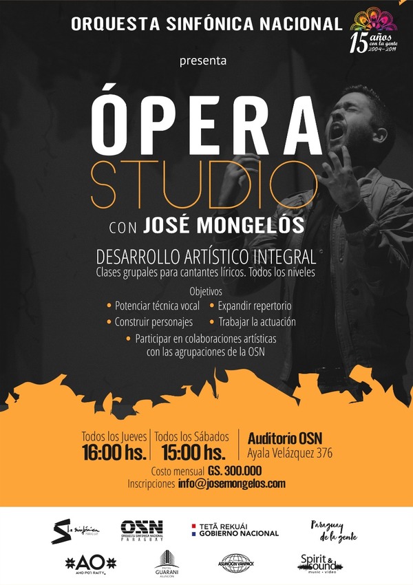 La Sinfónica Nacional agrega días de clases al “Ópera Studio” | .::Agencia IP::.