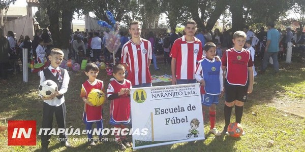 PROMUEVEN LA PRÁCTICA DE FÚTBOL EN LA COLONIA NARANJITO.