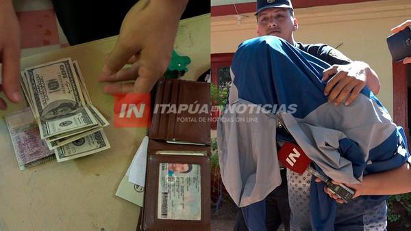 DENUNCIÓ QUE FUE ASALTADO PERO FUE MENTIRA Y AHORA ESTÁ PRESO.