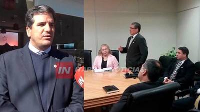 CLAUDIO BACCHETTA EN ENCARNACIÓN PARA RECIBIR A ABOGADOS.