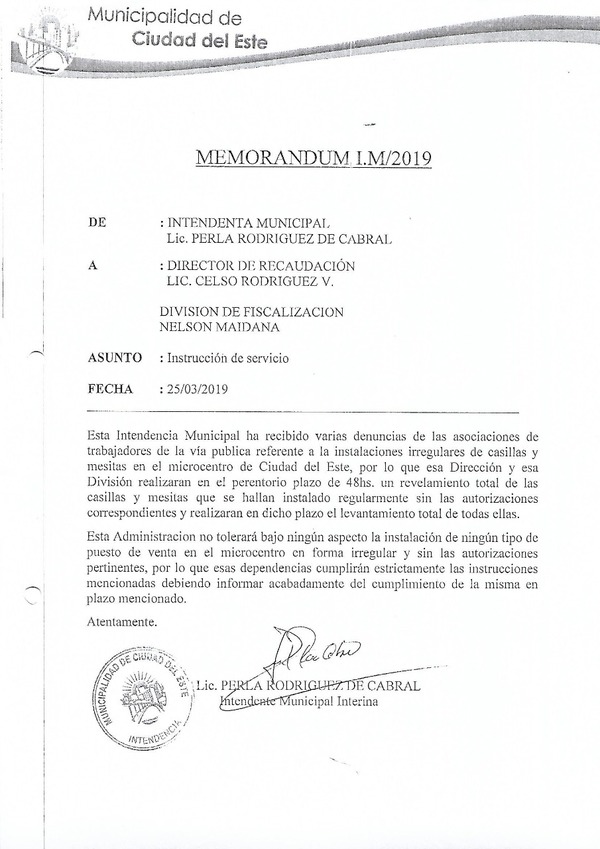 Comuna dispone relevar datos de puestos de ventas