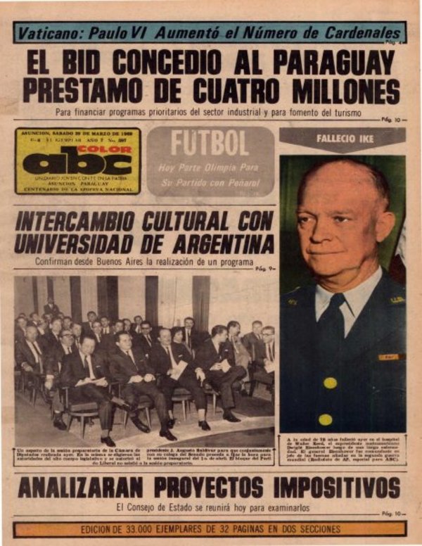 29 de marzo de 1969 - Un Dia Como Hoy - ABC Color