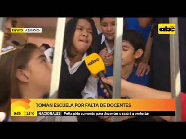 Toman escuela por falta de docentes - Tv - ABC Color