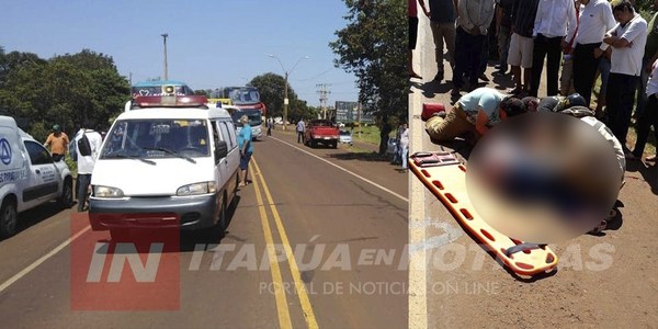 HOMBRE MUERE ARROLLADO EN PLENO CENTRO DE MARÍA AUXILIADORA.