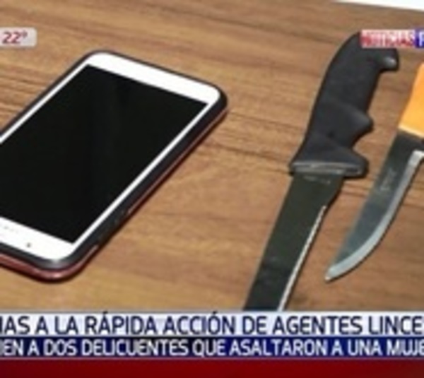 Capturan a delincuentes tras rápida intervención de agentes Linces - Paraguay.com