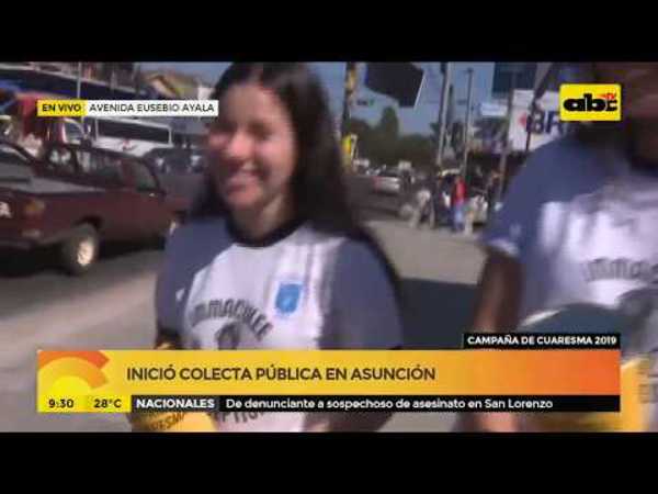 Inició colecta pública en Asunción - Tv - ABC Color