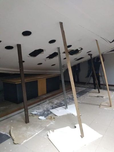 Cae cielo raso del Palacio de Justicia de Coronel Oviedo