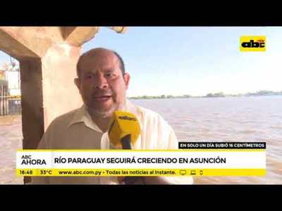 Río Paraguay seguirá creciendo en Asunción - Tv - ABC Color
