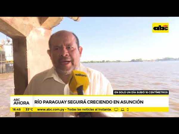 Río Paraguay seguirá creciendo en Asunción - Tv - ABC Color