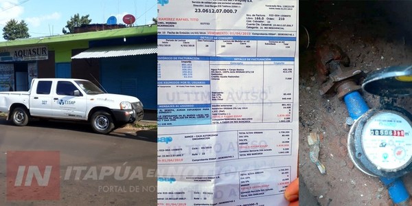ESSAP INTERVINO EN VIVIENDA CON SUPUESTA SOBREFACTURACIÓN EN EL COBRO DEL SERVICIO.