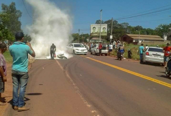 Yby Yaú: Motociclista muere en accidente rutero