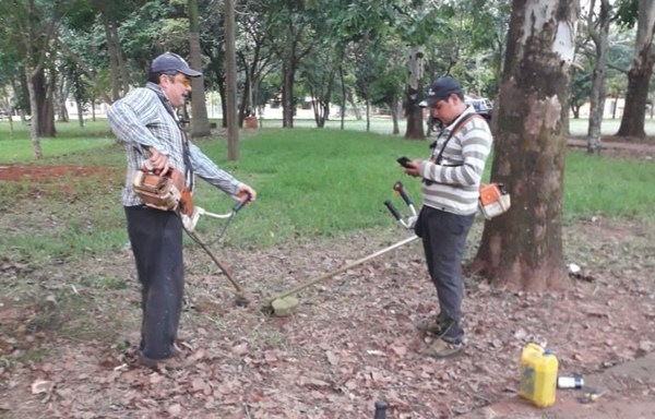Voluntarios limpiaron plaza en Santa Rosa - Digital Misiones