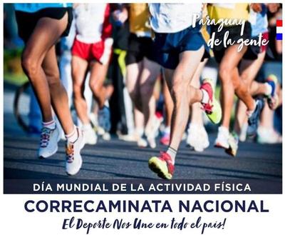 "El deporte nos une" será el lema oficial de la Correcaminata Nacional, como conmemoración por el Día Mundíal de la Activida
