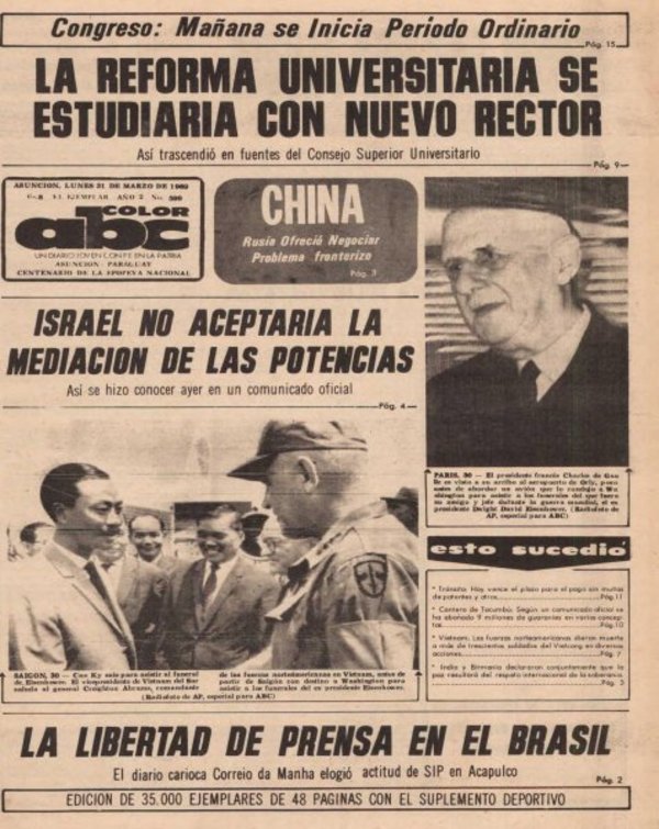 31 de marzo de 1969 - Un Dia Como Hoy - ABC Color