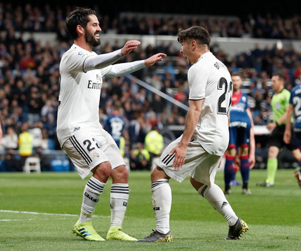 Real Madrid tuvo que sudar para superar al Huesca en el Bernabéu