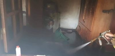 CNEL. BOGADO: SE OLVIDÓ LA PLANCHA ENCENDIDA Y SE PRODUJO UN INCENDIO