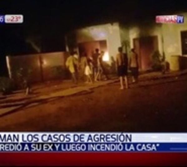 Agredió a su expareja y luego incendió su casa - Paraguay.com