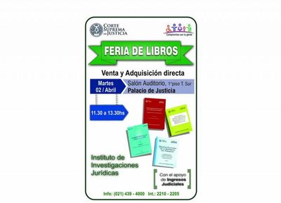 Organizan feria y exposición de libros jurídicos