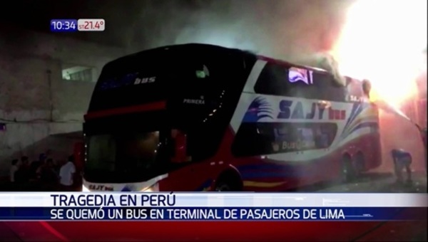Tragedia en Perú: 20 personas muertas tras el incendio de un bus – Prensa 5