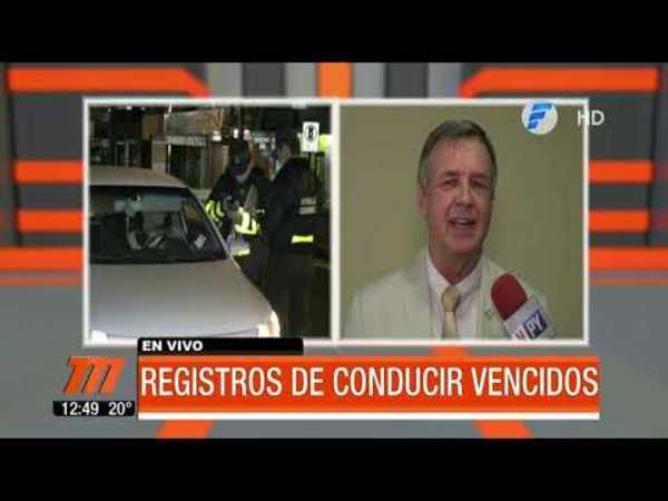 Anuncian controles por registros de conducir vencidos