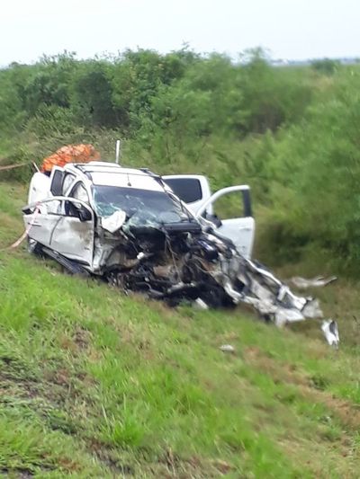Accidente con derivación fatal en ruta tres
