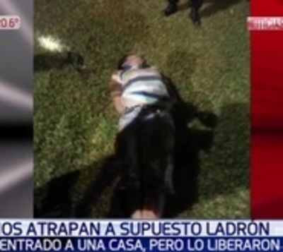 Vecinos atrapan a presunto ladrón pero horas después, fiscal lo libera - Paraguay.com