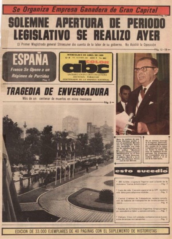 2 de abril de 1969 - Un Dia Como Hoy - ABC Color