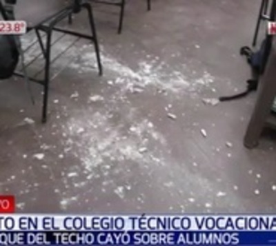Revoque se desprende sobre alumnos del Colegio Técnico Vocacional - Paraguay.com