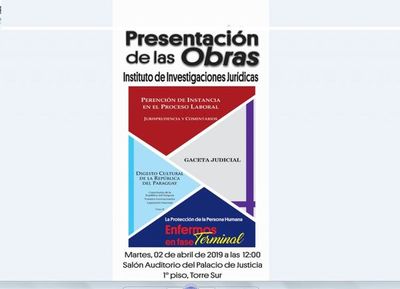 Presentarán varias obras en sede judicial de Asunción