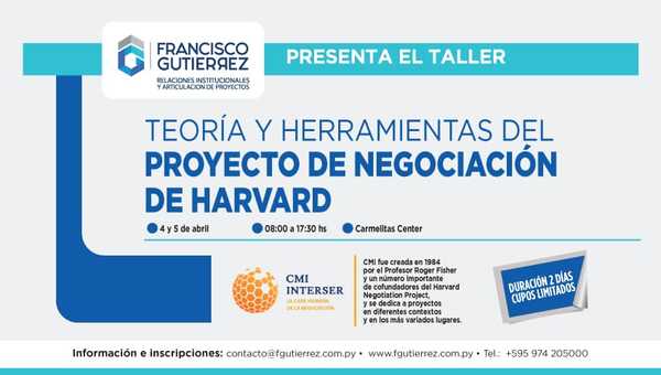 Taller de Teoría y herramientas del proyecto de negociación de Harvard » Ñanduti