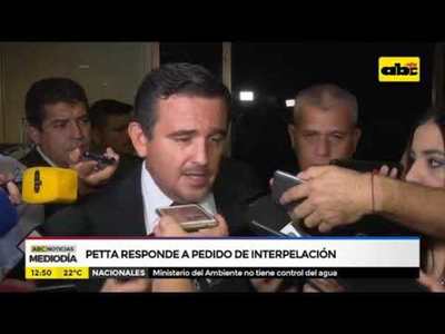 Petta responde a pedido de interpelación - Tv - ABC Color